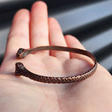 Handmade Copper Snake Cuff Bracelet