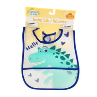 9x Plastic Baby Feeding Bibs