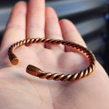 Twisted Copper Cuff Bracelet