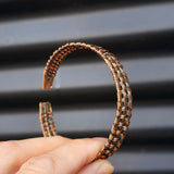 Handmade Copper Wire Wrap Cuff Bracelet