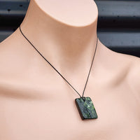 New Zealand Greenstone Pounamu Pendant Necklace (AJJC2134)