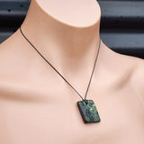 New Zealand Greenstone Pounamu Pendant Necklace (AJJC2134)