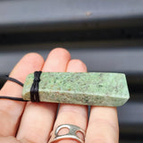 NZ Greenstone Pounamu Toki Pendant Necklace (N78)