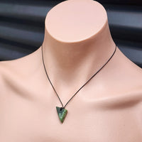 New Zealand Greenstone Pounamu Pendant Necklace (AJJC2154)