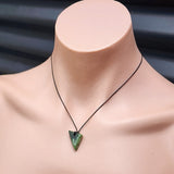 New Zealand Greenstone Pounamu Pendant Necklace (AJJC2154)