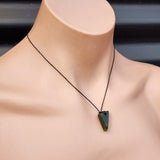 New Zealand Greenstone Pounamu Pendant Necklace (AJJC2180)