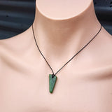 New Zealand Greenstone Pounamu Pendant Necklace (AJJC2130)