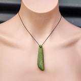 New Zealand Greenstone Pounamu Pendant Necklace (AJJC2177)