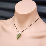 New Zealand Greenstone Pounamu Pendant Necklace (AJJC1857)