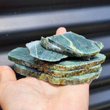 500g Raw New Zealand Greenstone / Pounamu Carving Slices (R14B11)