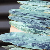 500g Raw New Zealand Greenstone / Pounamu Carving Slices (R14B26)