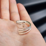 (adjustable) Handmade Solid Sterling Silver Cage Ring