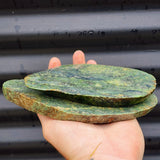 1kg Raw New Zealand Greenstone / Pounamu Carving Slices (R14B88)