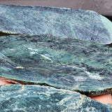 1kg Raw New Zealand Greenstone / Pounamu Carving Slices (R14B86)