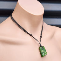 New Zealand Greenstone Pounamu Pendant Necklace (AJJC2142)