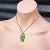 New Zealand Greenstone Pounamu Pendant Necklace (AJJC2169)