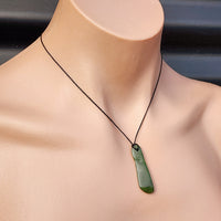 New Zealand Greenstone Pounamu Pendant Necklace (AJJC2193)