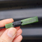 NZ Greenstone Pounamu Toki Pendant Necklace (N161)