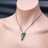 New Zealand Greenstone Pounamu Pendant Necklace (AJJC2146)