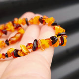 Amber Teething Necklace - Mixed Polished Chip