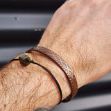 Copper Magnetic Braid Cuff Bracelet