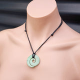 New Zealand Greenstone Pounamu Koru Pendant Necklace