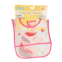 9x Plastic Baby Feeding Bibs