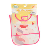 9x Plastic Baby Feeding Bibs