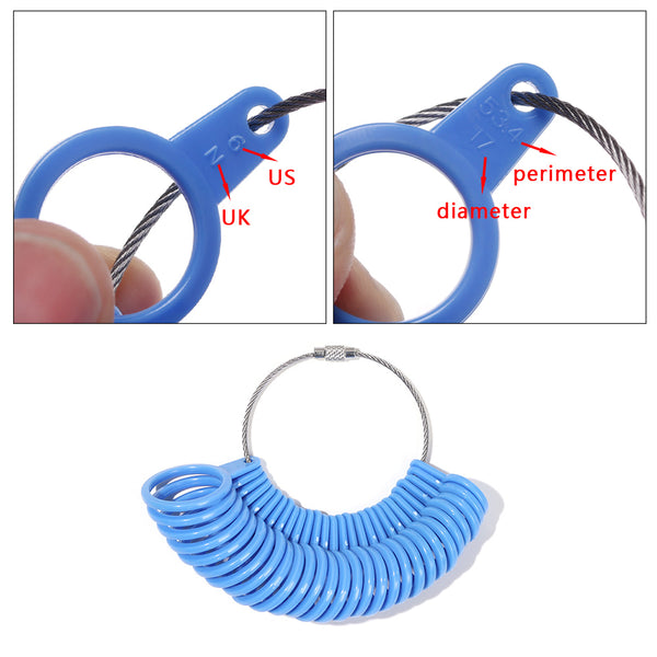 Ring Sizer Measuring Keyring Ring Sizing – amberj