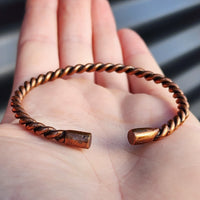 Twisted Copper Cuff Bracelet