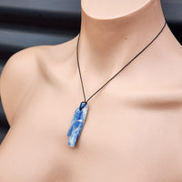 Natural Raw Kyanite Pendant Necklace (1BBB171)