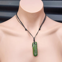 New Zealand Greenstone Pounamu Pendant Necklace (AJJC2141)