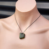 New Zealand Greenstone Pounamu Pendant Necklace (AJJC2182)