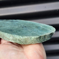 795g Raw New Zealand Greenstone / Pounamu Carving Slices (R14B193)