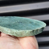 795g Raw New Zealand Greenstone / Pounamu Carving Slices (R14B193)