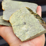 1kg Raw New Zealand Greenstone / Pounamu Carving Slices (R14B90)