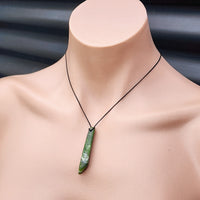 New Zealand Greenstone Pounamu Pendant Necklace (AJJC2150)