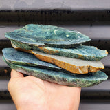 1kg Raw New Zealand Greenstone / Pounamu Carving Slices (R14B86)