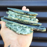 500g Raw New Zealand Greenstone / Pounamu Carving Slices (R14B26)