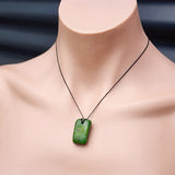 New Zealand Greenstone Pounamu Pendant Necklace (AJJC2147)