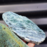 1kg Raw New Zealand Greenstone / Pounamu Carving Slices (R14B189)