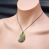 Natural Chrysoprase Freeshape Pendant Necklace (1BBB251)