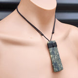 NZ Greenstone Pounamu Toki Pendant Necklace (N88)