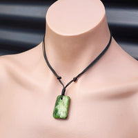 New Zealand Greenstone Pounamu Pendant Necklace (AJJC2140)