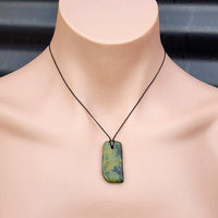 New Zealand Greenstone Pounamu Pendant Necklace (AJJC2167)