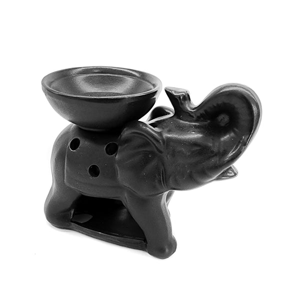 Black Elephant Tealight Oil Burner