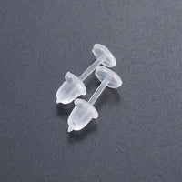 Clear Ear Stud Transparent Earring Piercing Retainer