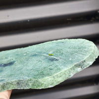 740g Raw New Zealand Greenstone / Pounamu Carving Slices (R14B184)