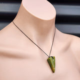 New Zealand Greenstone Pounamu Pendant Necklace (AJJC2151)