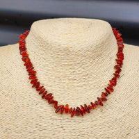 Amber Teething Necklace - Polished Cognac Chip